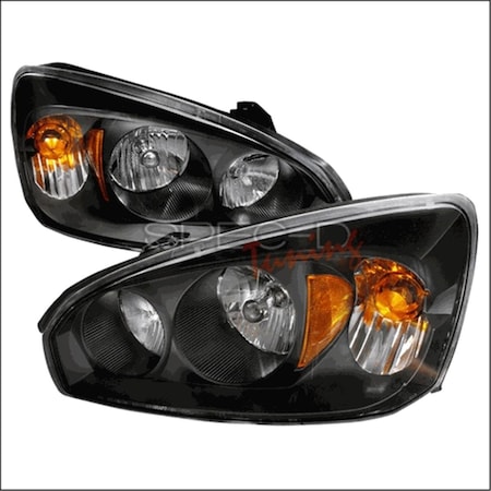 Overtime Crystal Housing Headlights for 04 to 07 Chevrolet Malibu- Black - 21 x 24 x 14 in. OV3198076
